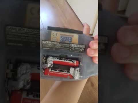 if you don't have AA batteries then use this