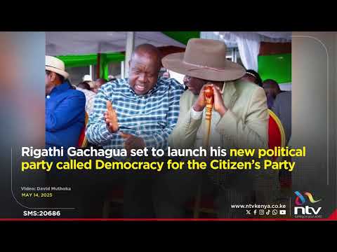 Rigathi Gachagua set to launch his new political party called Democracy for the Citizen’s Party