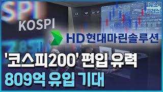 HD현대마린, 코스피200 편입 유력…"연평균 20% 성장" [마켓딥다이브] / 한국경제TV뉴스