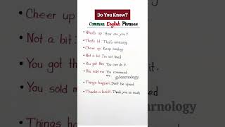 Common English Phrases | English Speaking Practice #vocabulary #shorts