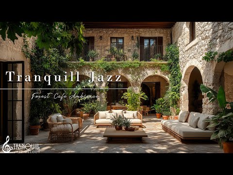 Tranquill Jazz In Cozy Outdoor Living Room | Relaxing Jazz Music For Stress Relief, Boost Good Moods