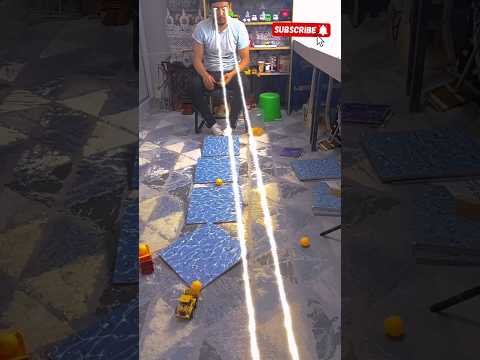 throwing a ping pong ball through tiles onto a car shorts #trickshots