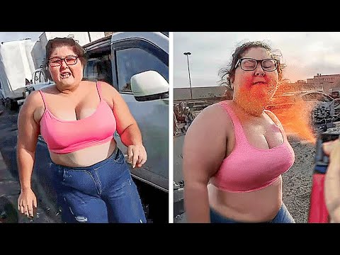 KAREN Gets PEPPER SPRAYED After Saying This.. (INSTANT KARMA)
