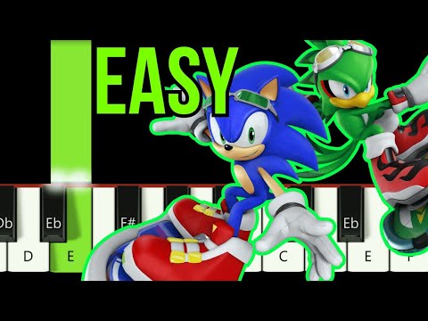 "Free" Sonic Free Riders Easy Piano tutorial