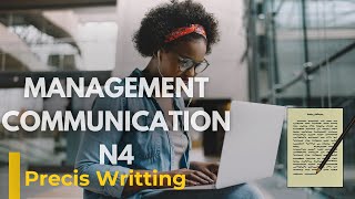 📚 Management Communication N4 | Precis Writing Mastery in Minutes!