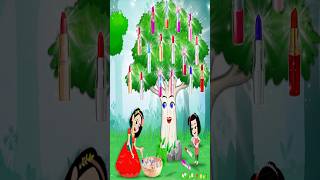 बोलने वाली जादुई लिप्स्टिक का पेड़ | jadui kahaniya | chudel aur jadui ped #cartoon #story #kahani