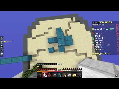 Minecraft bedwars, but I win...