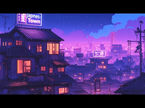 Lofi Hip Hop Beats 🌍 Retro Vibes & Nostalgic 1980s & 90s Japanese Town Ambience 🌆 Lofi Rain Playlist
