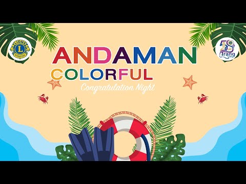 Andaman Colorful Congratulation Night Party.