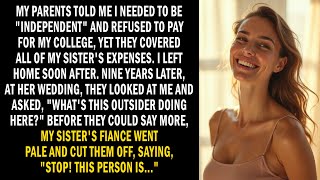 My parents said I should be 'Independent' and refused to fund college—9 years later...
