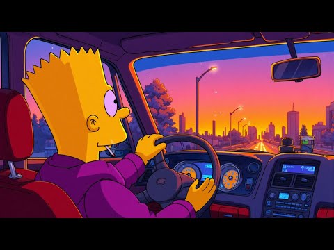 a sunset driving chill 🌆 lofi hip hop ~ chill drive / anxiety relief