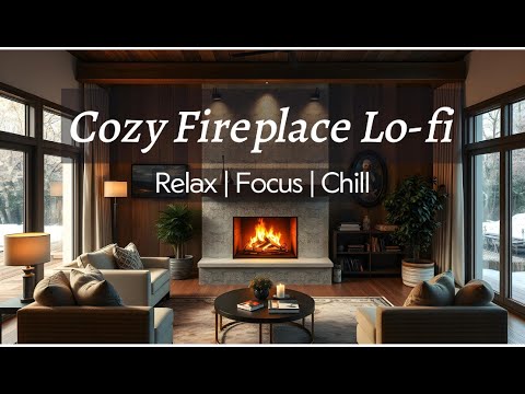 Chill Fireplace Vibes Lo-fi 🔥| Chill Lofi Music for Relax & Warm Vibes