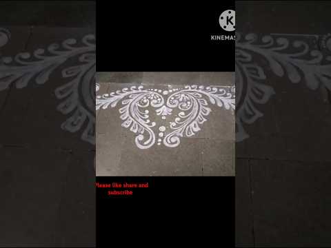 Door alpona design for beginners/ unique alpona design #ytshorts #simplealpona