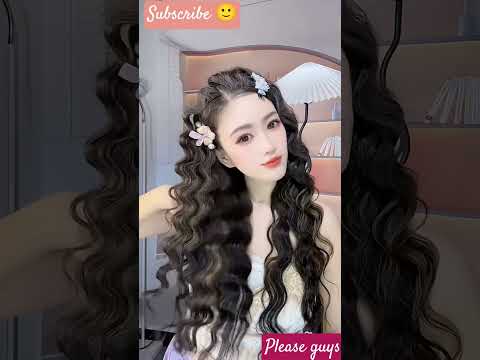 Hair curls styling ideas for party for long hair  #short#shorts#ashortaday#curls#hair#msbro#style