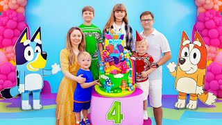 Happy Birthday OLIVER 🎉 BLUEY Style Birthday Party