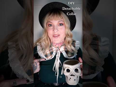 DIY Detachable Collars from Thrifted Remnants #upcycledfashion #detachablecollar