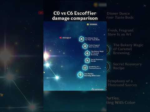 C0 VS C6 ESCOFFIER DAMAGE COMPARISON
