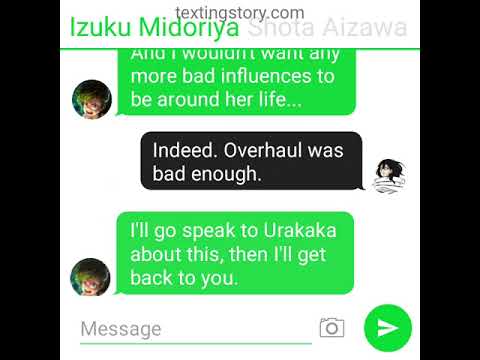 My Hero Academia Texting Story - Izuku and Ochako