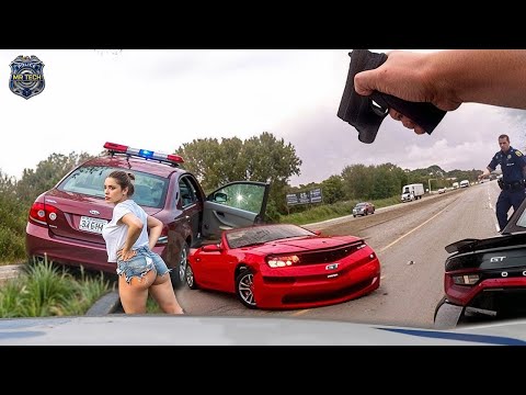 MOST BRUTAL High-Speed Police Chases Caught on Dashcam You Wouldn't Believe if Not Filmed #16