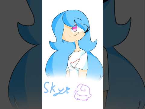 Speed paint of sky fnf💙