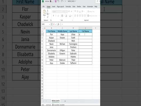 How to Join Names in Excel with One Simple Formula!