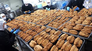 압도적인 물량! 크리스마스,연말이면 제일 바쁜 슈톨렌 빵 대량생산 현장 / Korean food factory