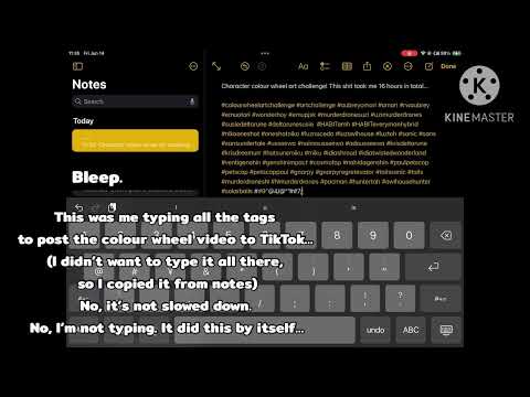 How posting the colour wheel video to TikTok crashed my keyboard… || sheetpost ig