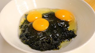 Eat seaweed and eggs like this! A simple and new seaweed egg dish 👍💯