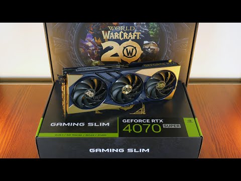 Unboxing & Review: MSI GeForce RTX 4070 SUPER 12G GAMING SLIM World of Warcraft EDITION