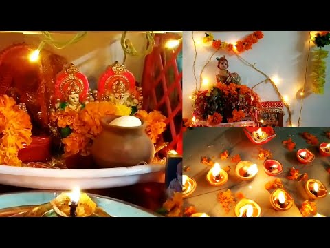 Puja Ghar Decoration on Diwali | Puja Room Decor Ideas