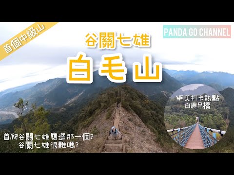 谷關七雄｜老六白毛山｜我們的第一個中級山｜百岳練腳地｜谷關七雄很難嗎?｜稜線超美展望｜網美景點白鹿吊橋｜谷關溫泉【香港人行台灣山】#香港人在台灣 #移民台灣 #谷關七雄 #谷關 #白毛山