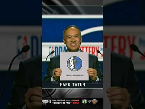 The Dallas Mavericks get the #1 pick in the NBA Draft