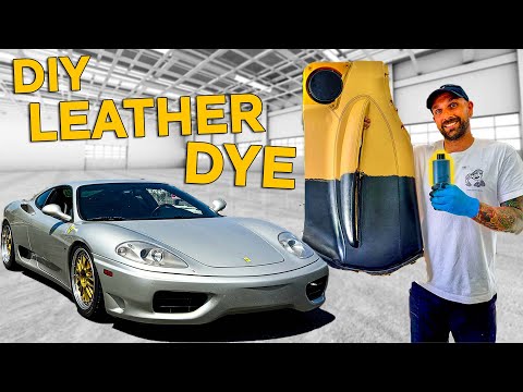 I dyed my Ferrari interior! $100 full color change!