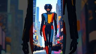 Futuristic Fashion Walk in Times Square | AI Robot Runway!!🤖