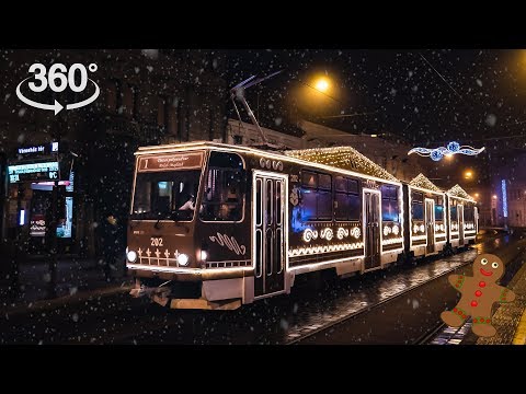 Miskolci adventi villamos 2019 - Guruló mézeskalács ház mesés díszletekkel | Gaba_VR