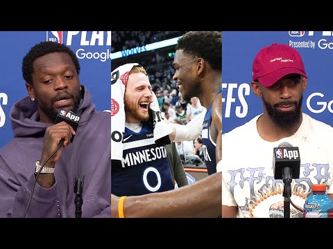 Julius Randle & Mike Conley Speak After Their Closeout Game 5! | May 14, 2025