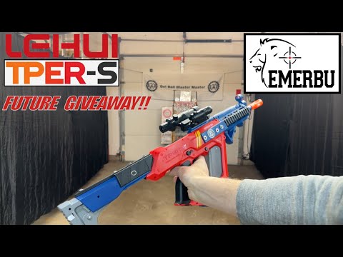 DEMO- Future Giveaway! Another Custom EMERBU - LeHUi TPERS (TOY) Gel Ball Blaster- Dual Mag & more