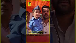 Meet this little version of Wing Commander Vyomika Singh