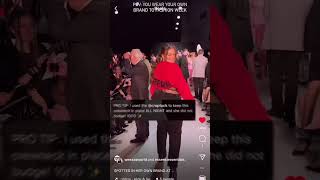 OMG, Croptuck was used at Vancouver Fashion Week! 😍 I am honored the owner & designer of would trust
