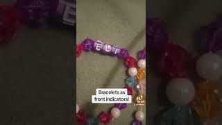 We made bracelets to indicate who's fronting!