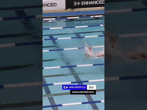 FASTEST SWIMMER IN HISTORY: Kristian Gkolomeev sets a new 50m freestyle world record at 20.89s