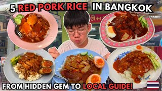 I Tried 5 Red Pork Rice (Khao Mu Daeng) in Bangkok 🇹🇭 – And These Two Are Neck and Neck!