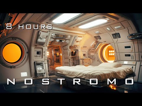 SPACESHIP ASMR 🎧 SOUNDSCAPE [8 HOURS] - NOSTROMO - Atmospheric Sci-Fi ambience