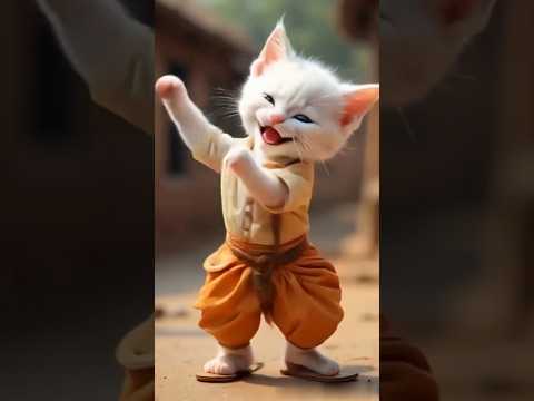 Super Cute Cat and Dog Dance 🐈🐕 #cat #dog #catdance #dogdance