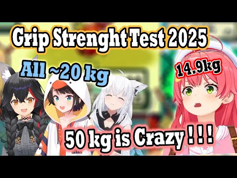 Miko Takes a Grip Test And Realized Kanata’s 50KG Grip Strength is INSANE! 😱🦍