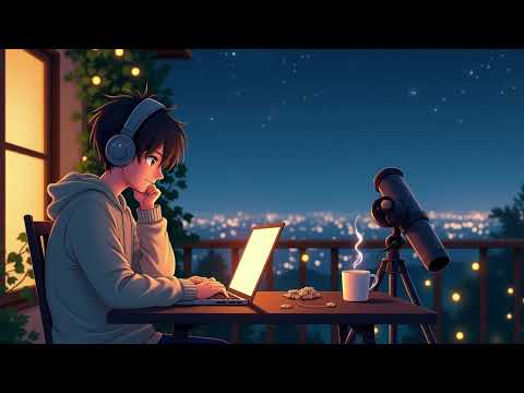 Stargazing Lofi 🌠 Chill Night Beats | Cozy Balcony Vibes & City Lights 🌃 Lazy Chill Boy