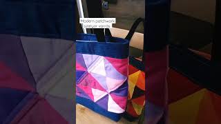 DIY Modern Patchwork szatyor/pouch sewing #sewing #diysew #sewingtutorial #quilting
