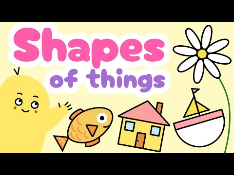 Learn Shapes for Kids! Shapes of Things! Part 1!