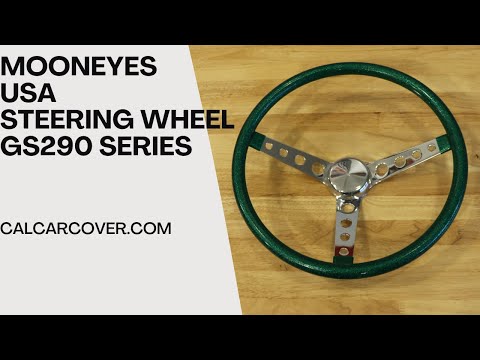 Mooneyes GS290 Series Green Metal Flake Grip Steering Wheel