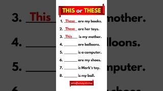 Use of This or These in English Sentences